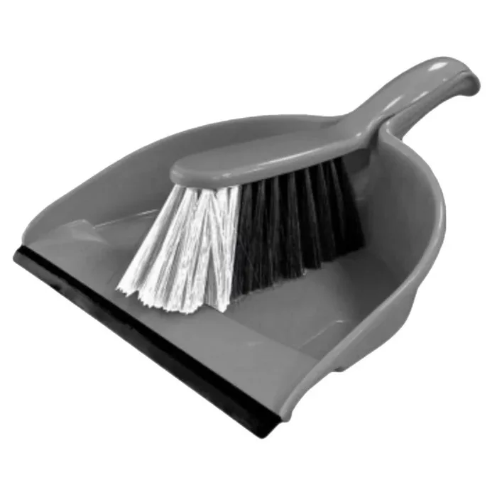 Signature Dustpan & Brush Platinum