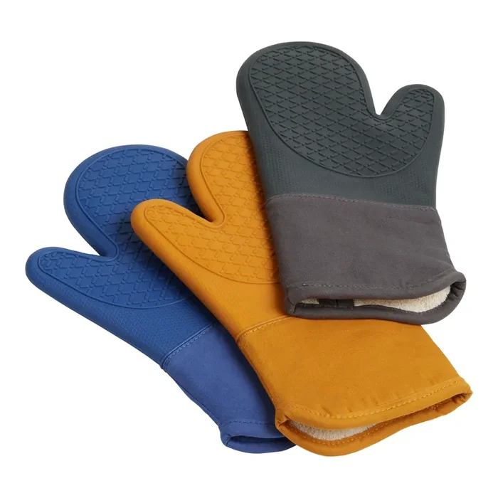 Silicone and Cotton Protective Oven Mitt
