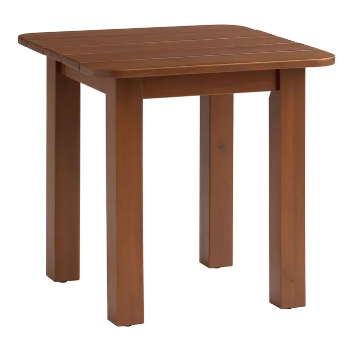 Slatted Acacia Wood Outdoor Adirondack Side Table