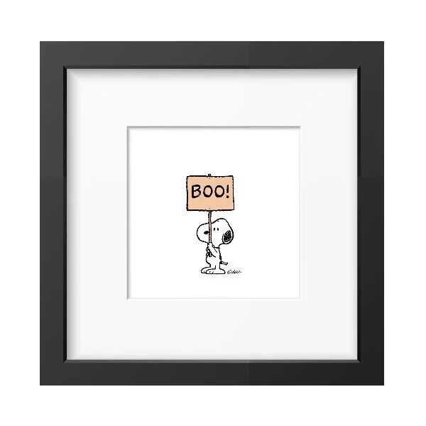 Snoopy Boo Framed Print 9×9