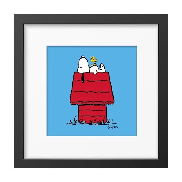 Snoopy House Framed Print 12×12