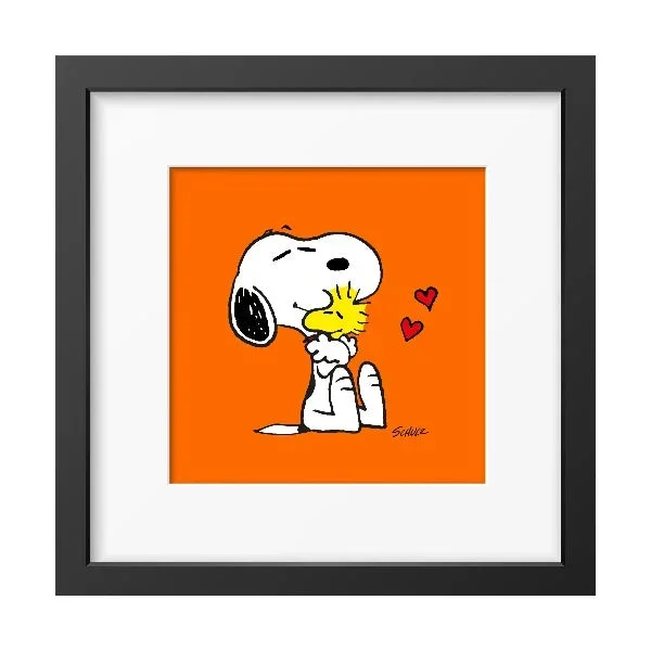 Snoopy Hugs Framed Print 12×12