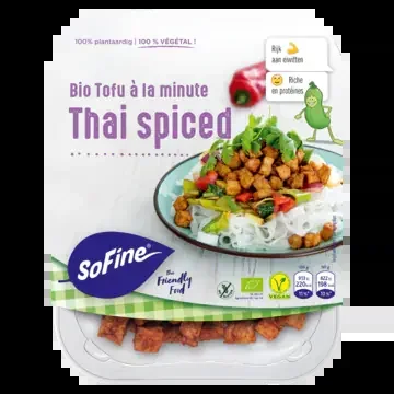 So Fine Tofu a la minute Thai spiced (at your own risk, no refunds applicable)