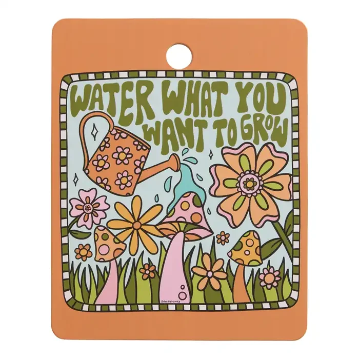 Society6 Small Water What You Want to Grow Cutting Board