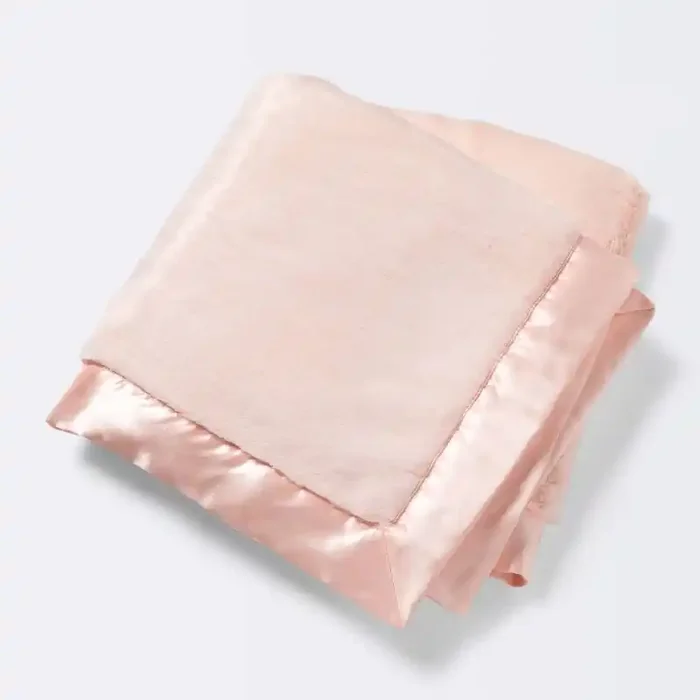 Solid Satin Edge Plush Blanket – Cloud Island™ Pink