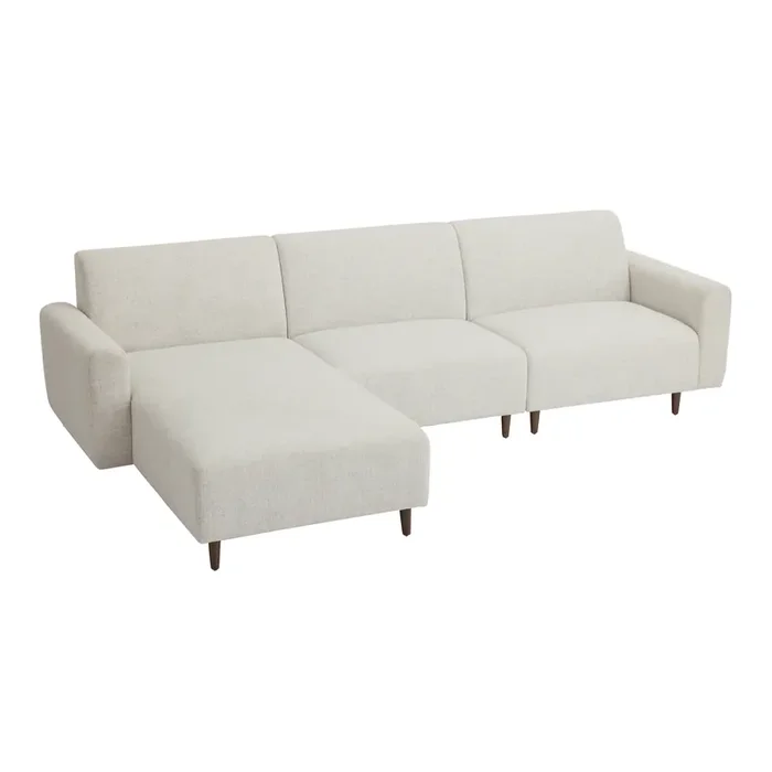 Sommerset Ivory Tweed 3 Piece Reversible Modular Sectional