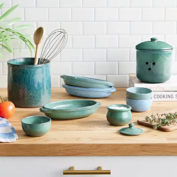 Speckled Reactive Glaze Ceramic Kitchenware Collection