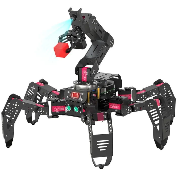 SpiderPi Pro Hiwonder Hexapod Robot with AI Vision Robotic Arm (with Raspberry Pi 4B 8GB)