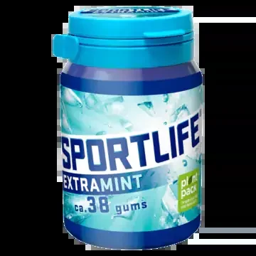 Sportlife Extramint sugar free chewing gum jar small