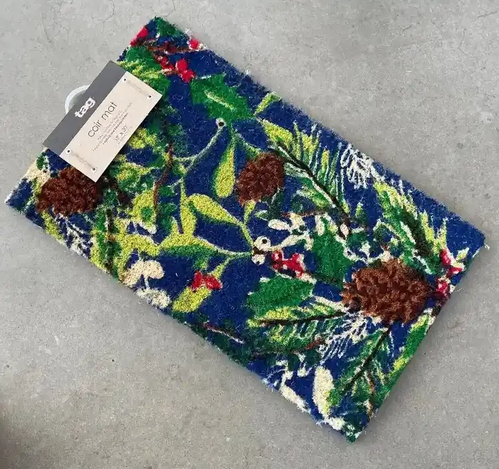 SPRIG & PINECONE COIR MAT