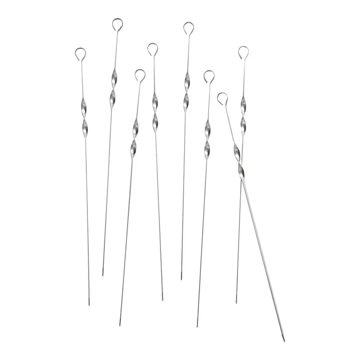Stainless Steel BBQ Kabob Skewer 8 Pack