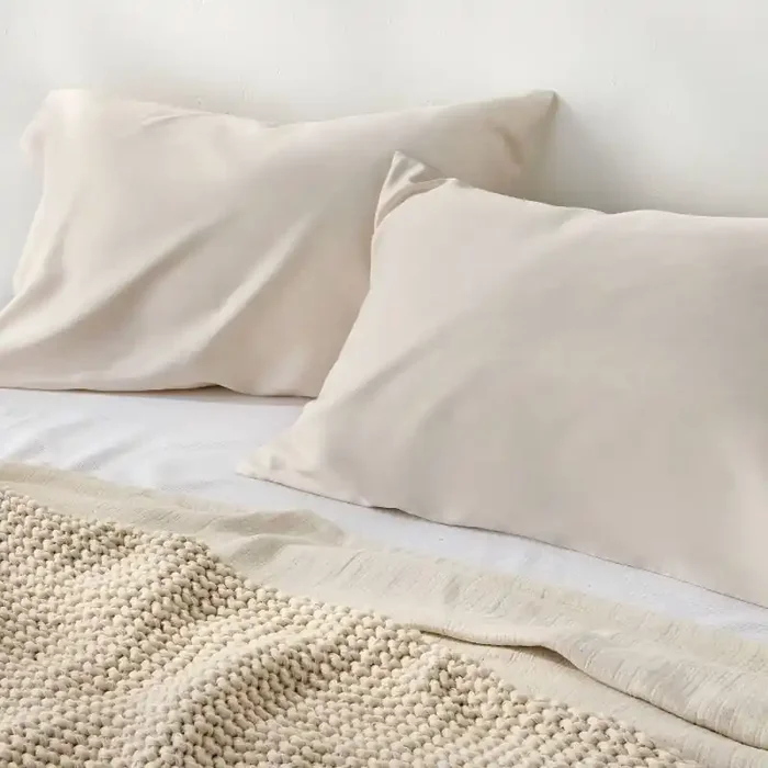 Standard 400 Thread Count Rayon from Bamboo Pillowcases Natural – Casaluna™