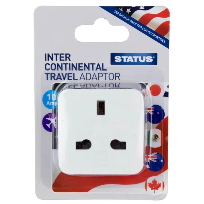 Status Intercontinental UK to USA Travel Adaptor 10A