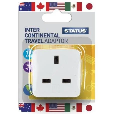 Status Intercontinental UK to USA Travel Adaptor