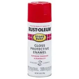 Stops Rust Enamel Spray Paint, Gloss Poppy Pink, 12-oz.