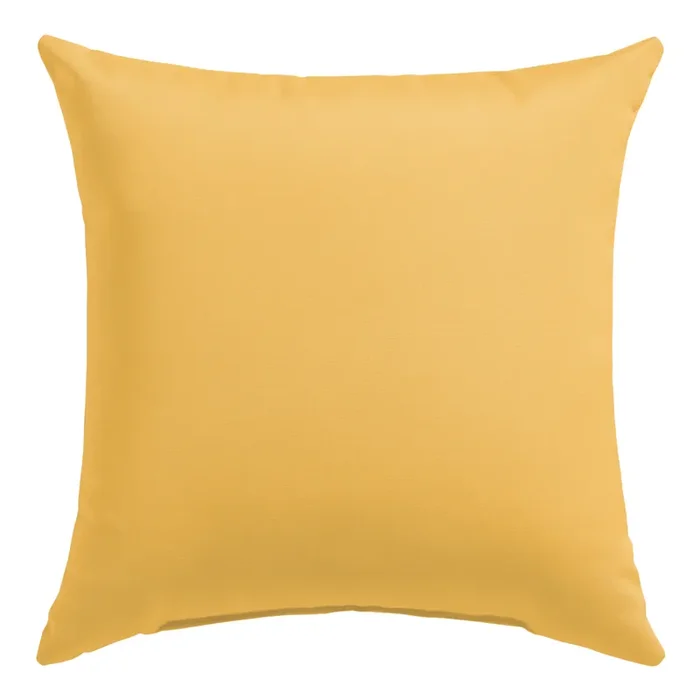 Sunbrella Buttercup Canvas Outdoor Throw Pillow