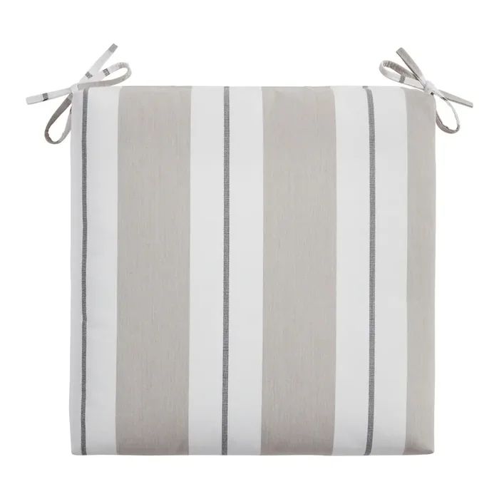 Sunbrella Linen Stripe Outdoor Chair Cushion