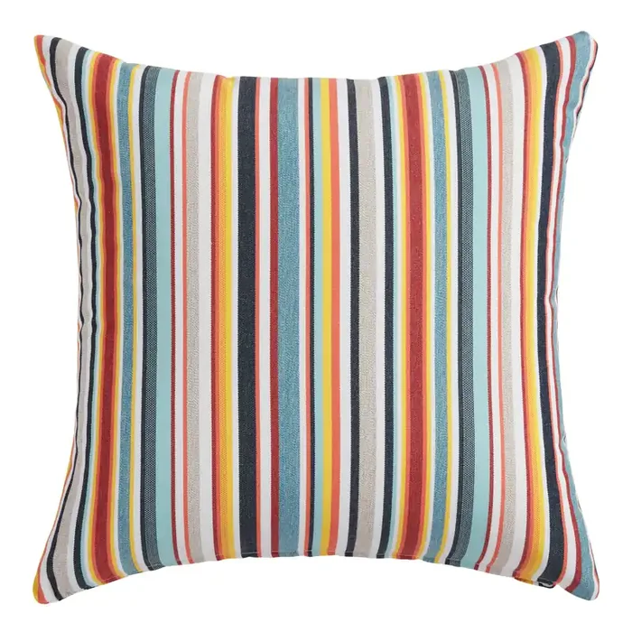 Sunbrella Multicolor Stripe Outdoor Throw Pillow