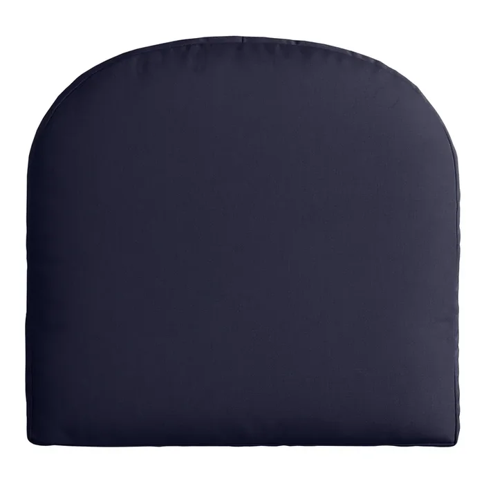 Sunbrella Navy Canvas Gusseted Outdoor Chair Cushion