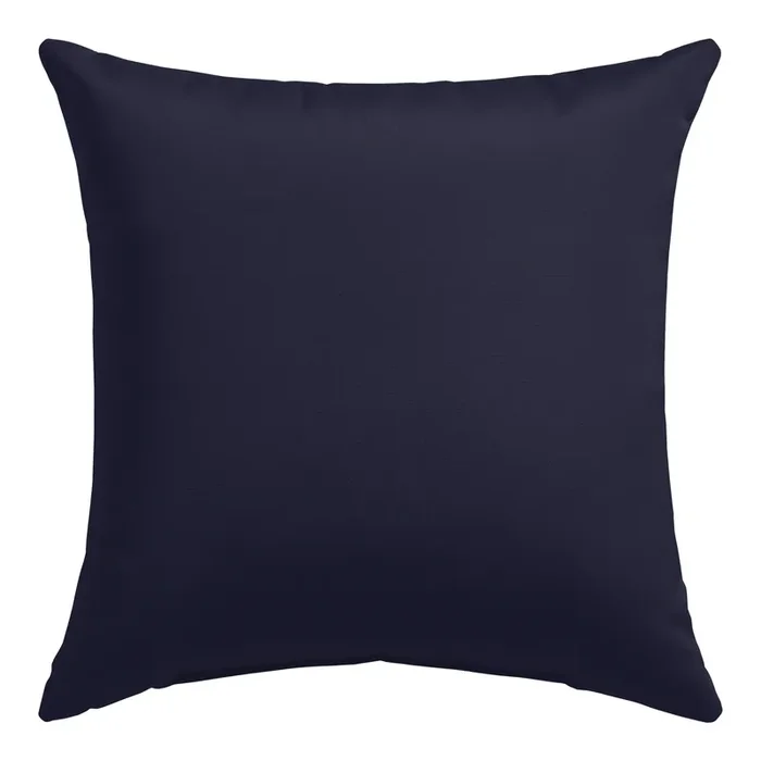 Sunbrella Navy Canvas Outdoor Throw Pillow