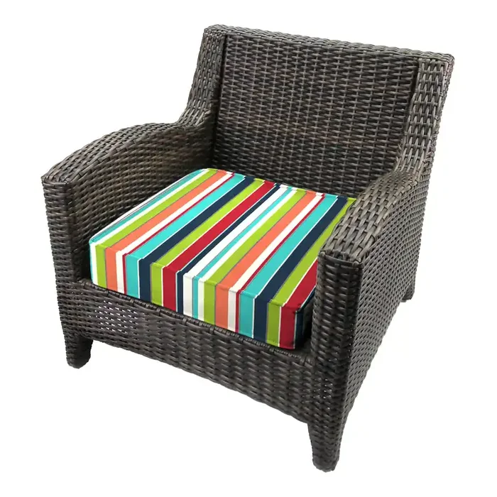 Sunbrella Striped Deep Seat Outdoor Chair Cushion