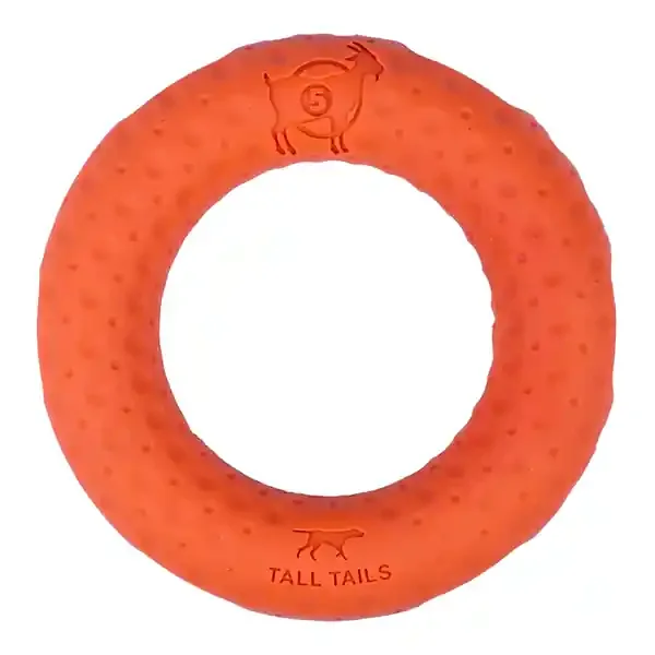 TALL TAILS DOG GOAT RING ORANGE 5 INCH