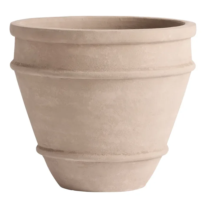 Tarassa Washed Terracotta Ridged Outdoor Planter