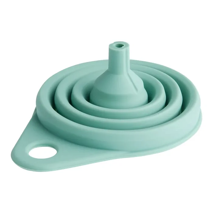 Teal Silicone Collapsible Funnel