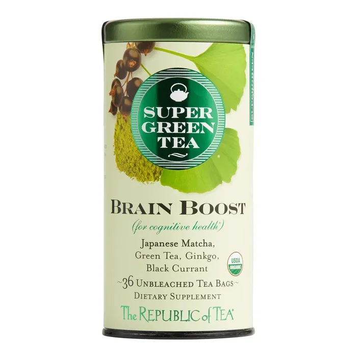 The Republic of Tea Organic Brain Boost SuperGreen Tea 36 Count