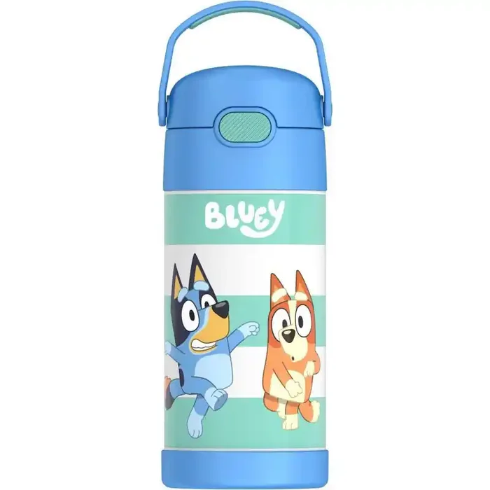 Thermos Kids‘ 12oz Stainless Steel FUNtainer Water Bottle with Bail Handle – Bluey