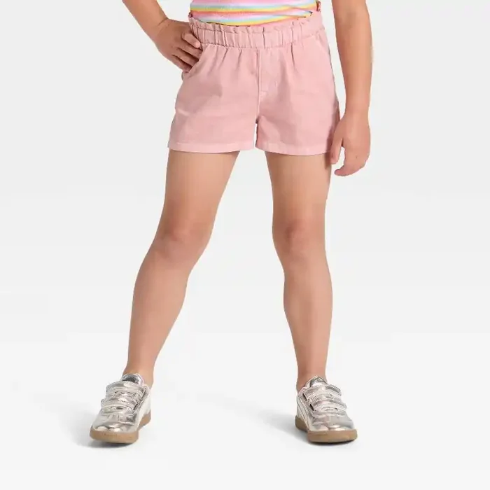 Toddler Girls‘ Woven Shorts – Cat & Jack™ Light Mauve 18M