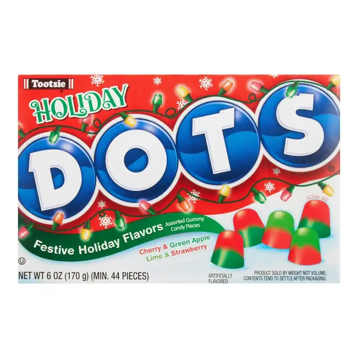 Tootsie Dots Holiday Chewy Candy Theater Box Set of 3