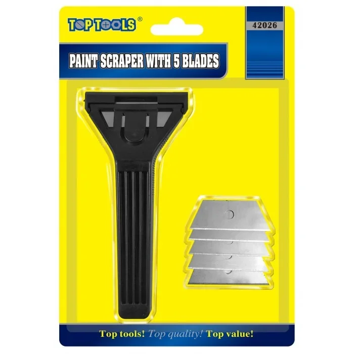 Top Tools Paint Scraper with 5 Blades