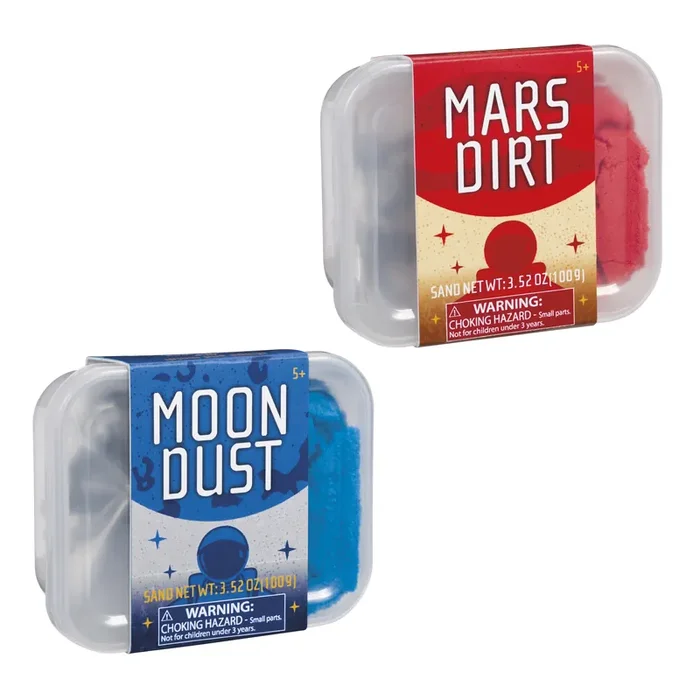 Toysmith Mars Dirt And Moon Dust Sand Toys Set of 2