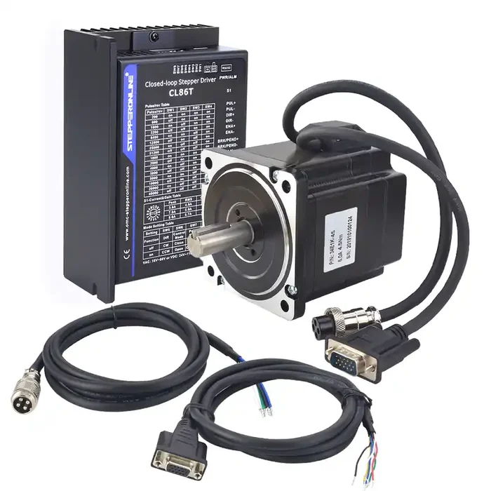 TP Series 1 Axis Closed Loop Stepper CNC Kit 4.5Nm 637.25oz.in Nema 34 Motor and Driver