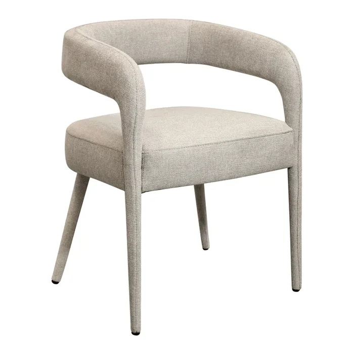 Trent Curved Open Back Upholstered Dining Chair 2 Piece Set
