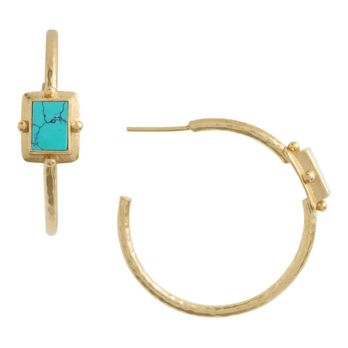 Tribe Amrapali x World Market 14k Gold Plated Hoop Earrings