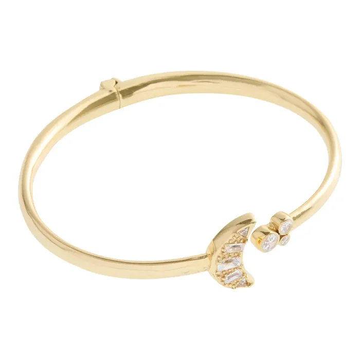 Tribe Amrapali x World Market 14k Gold Plated Moon Bracelet