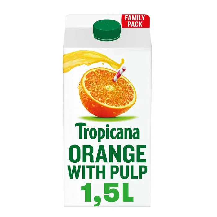 Tropicana Orange with pulp fruit juice (only available within the EU)