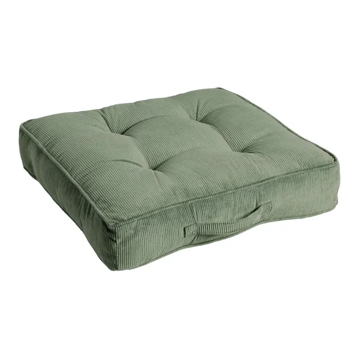 Tufted Corduroy Gusseted Floor Cushion