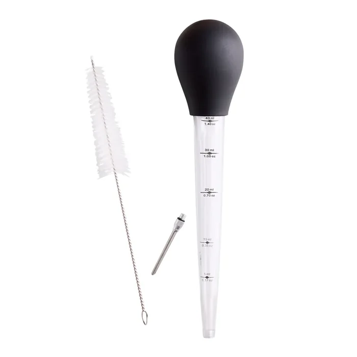 Turkey Baster with Injector and Cleaning Brush 3 Piece Set