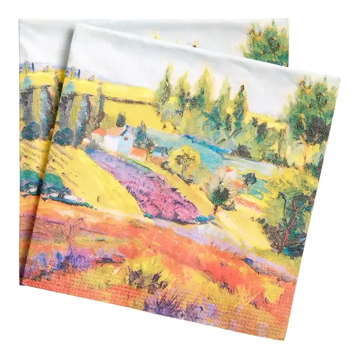 Tuscan Hills Beverage Napkins 20 Count