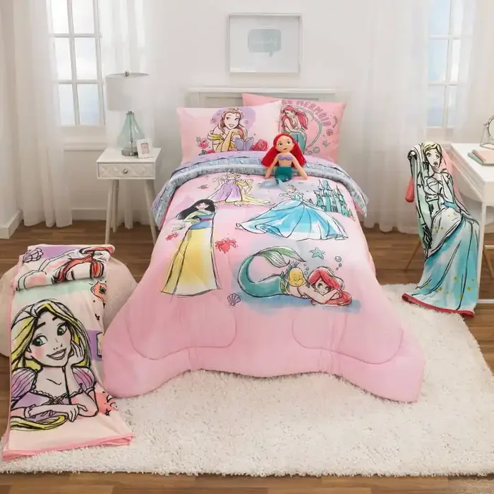 Twin Disney Princess Fairytales and Dreams Kids‘ Sheet Set