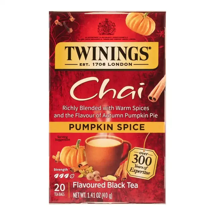 Twinings Pumpkin Spice Chai Tea 20 Count