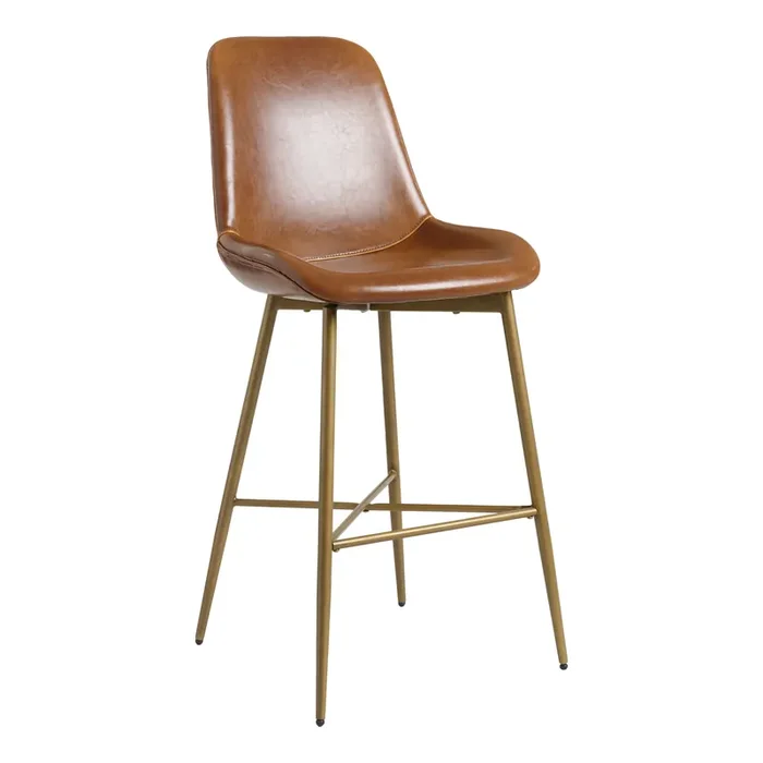 Tyler Bi Cast Leather Molded Barstool