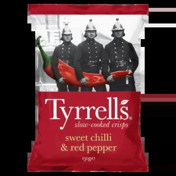 Tyrrells Sweet chilli and red pepper paprika crisps