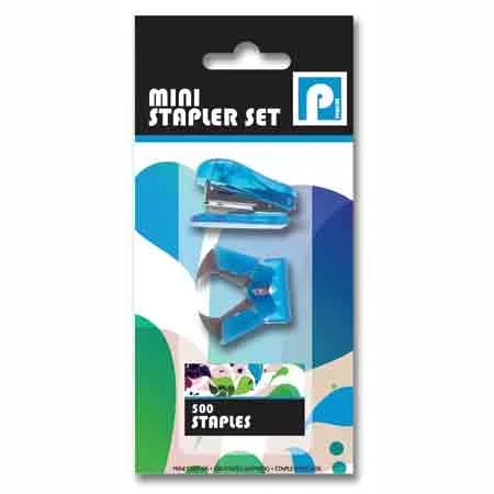 U Stationary Mini Stapler Set