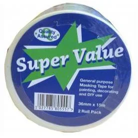 UltraTape Masking Tape 36mm x 15m 2pk