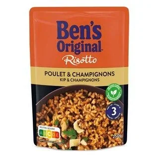 Uncle Ben’s Risotto rice with chicken and mushrooms