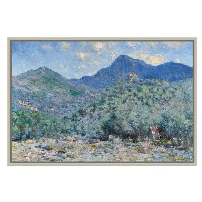Valle Buona by Claude Monet Framed Canvas Wall Art
